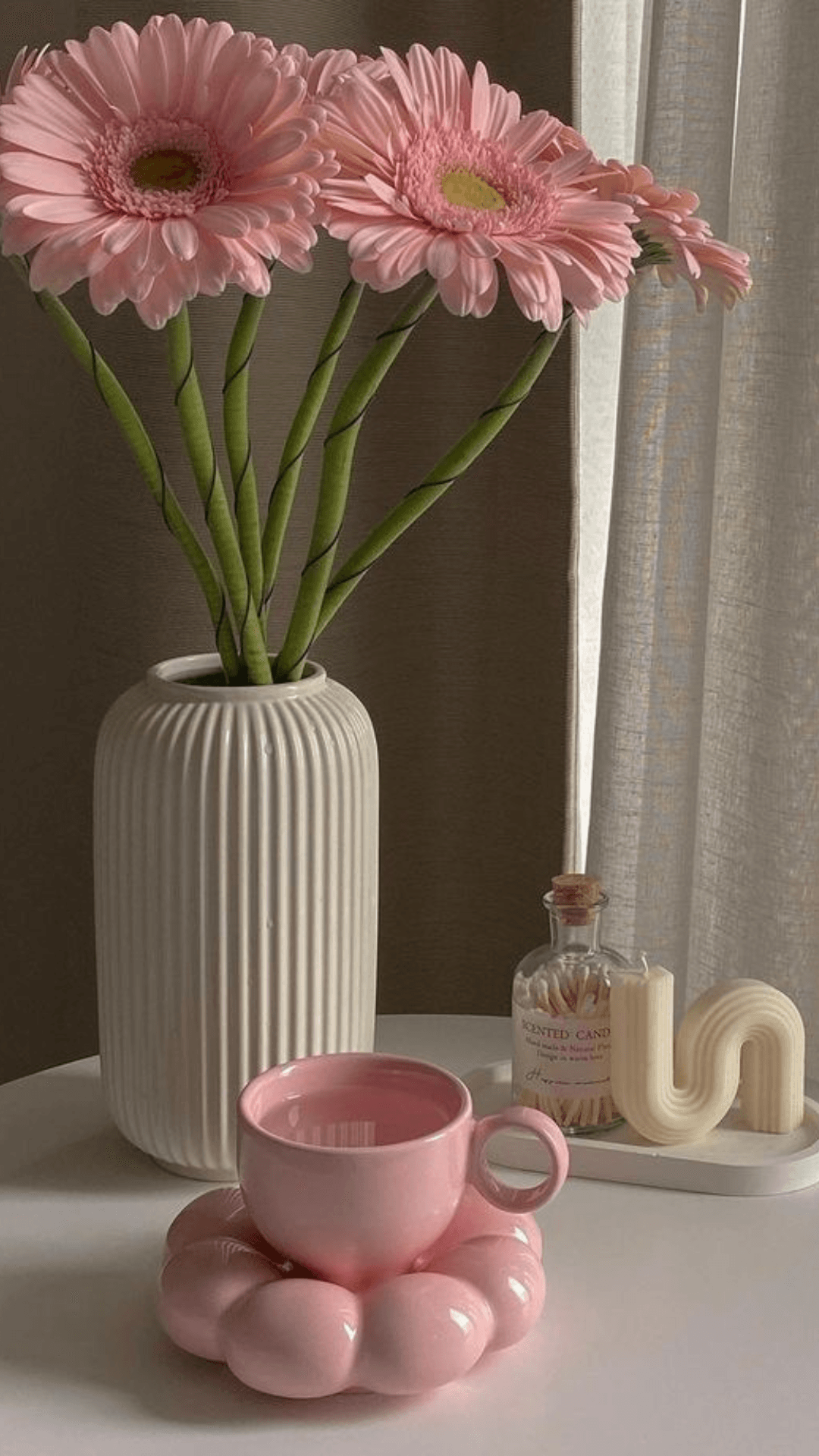 Keramik Tasse Maya mit Untertasse