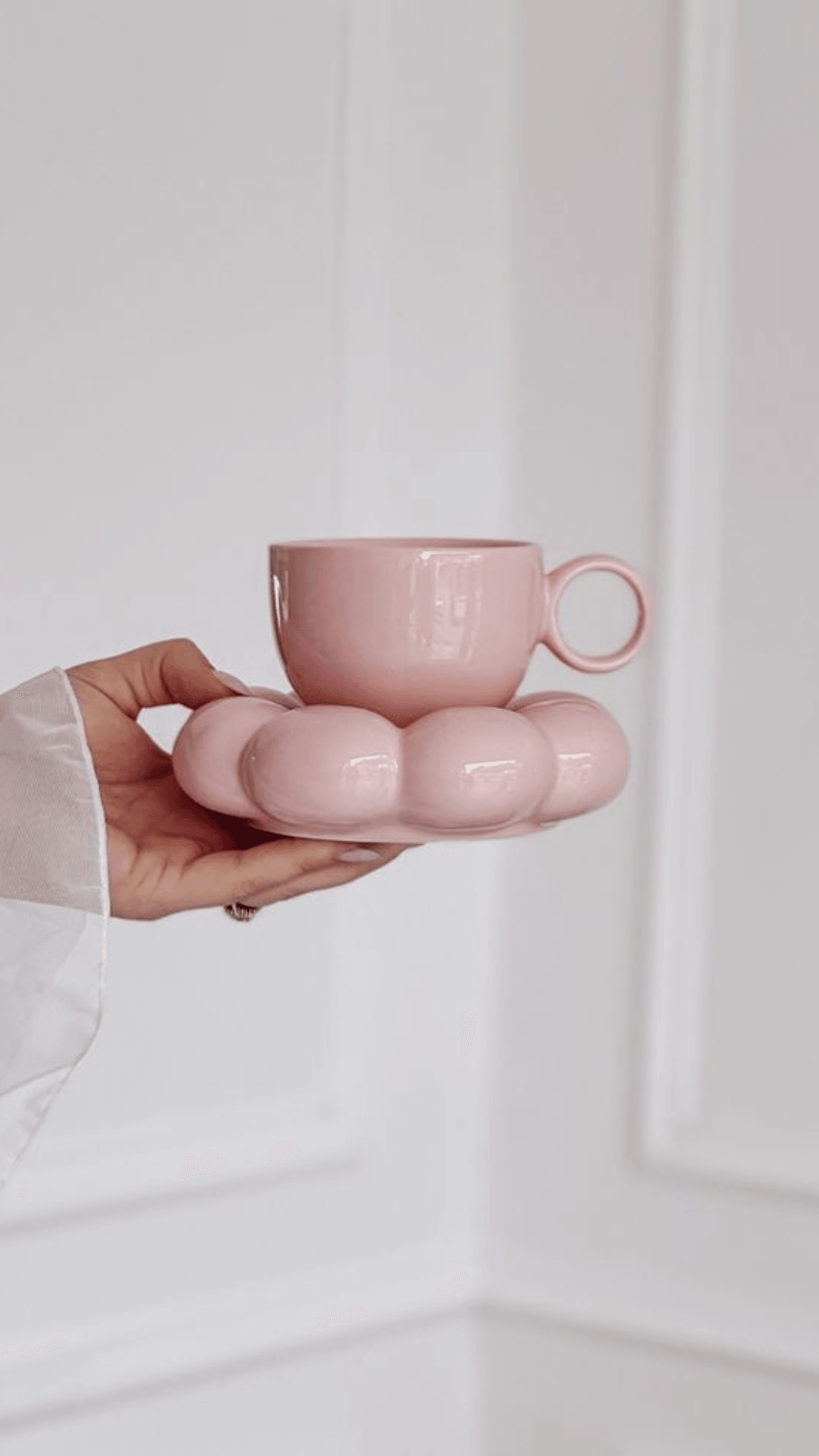 Keramik Tasse Maya mit Untertasse