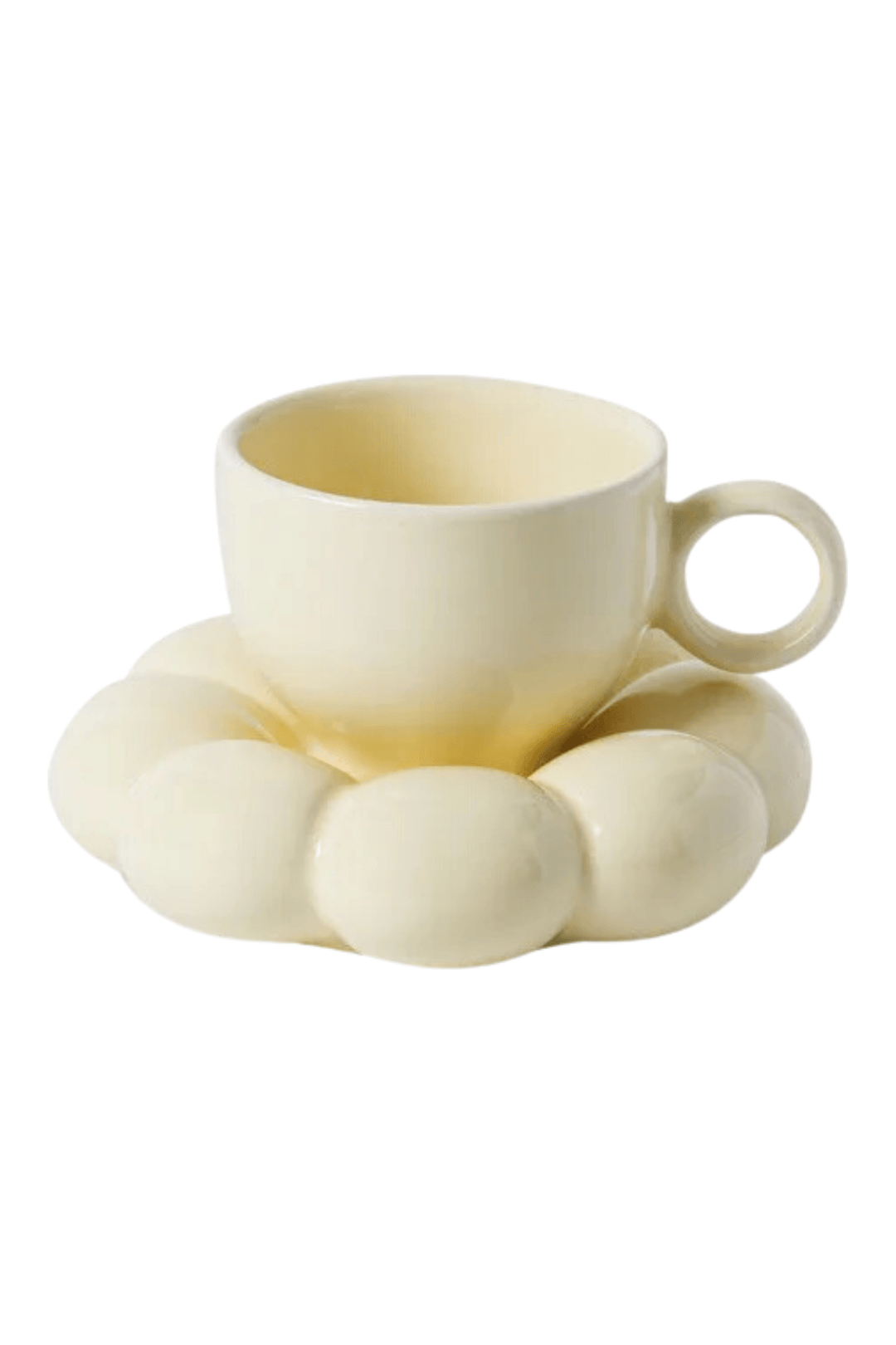 Keramik Tasse Maya mit Untertasse