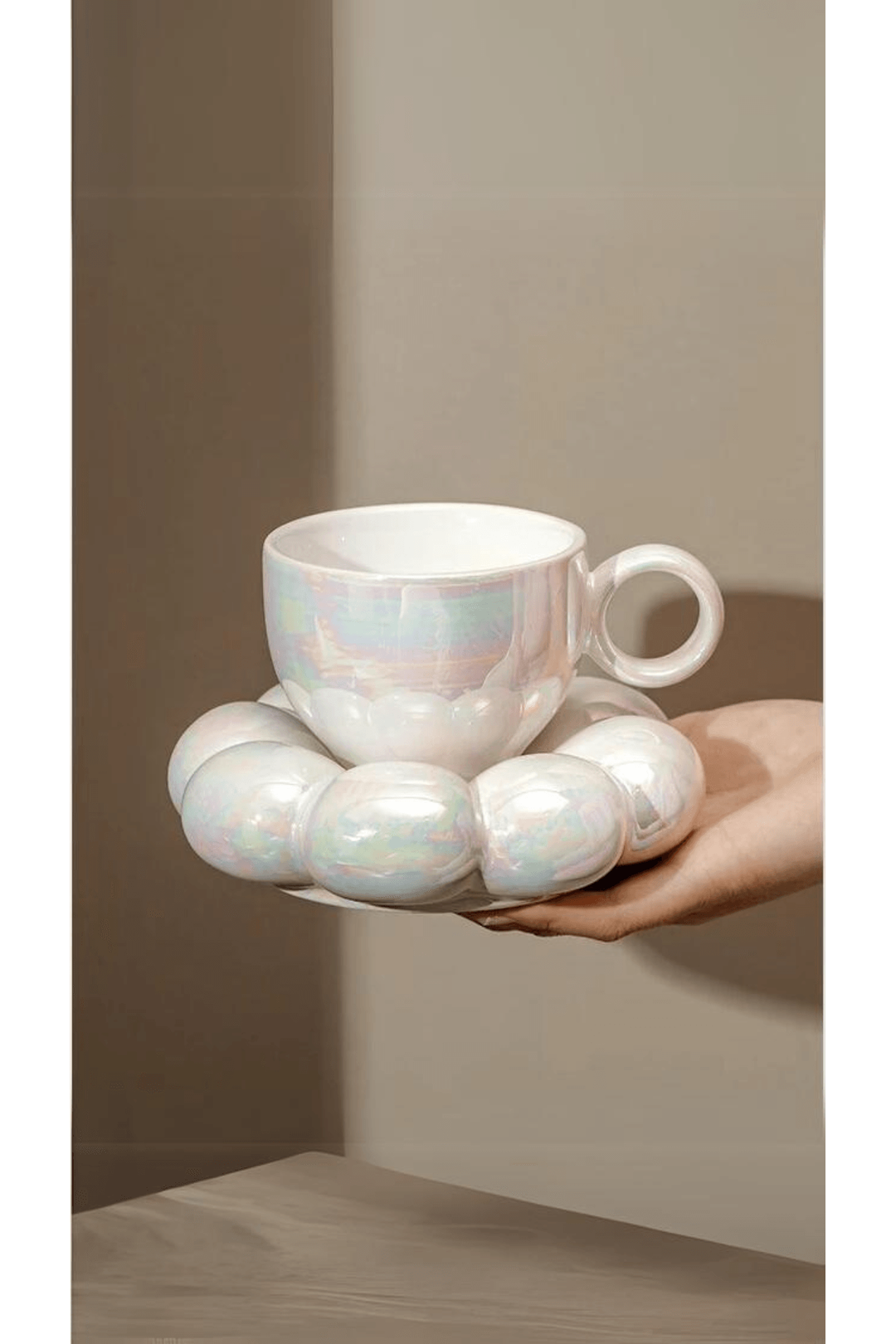 Keramik Tasse Maya mit Untertasse