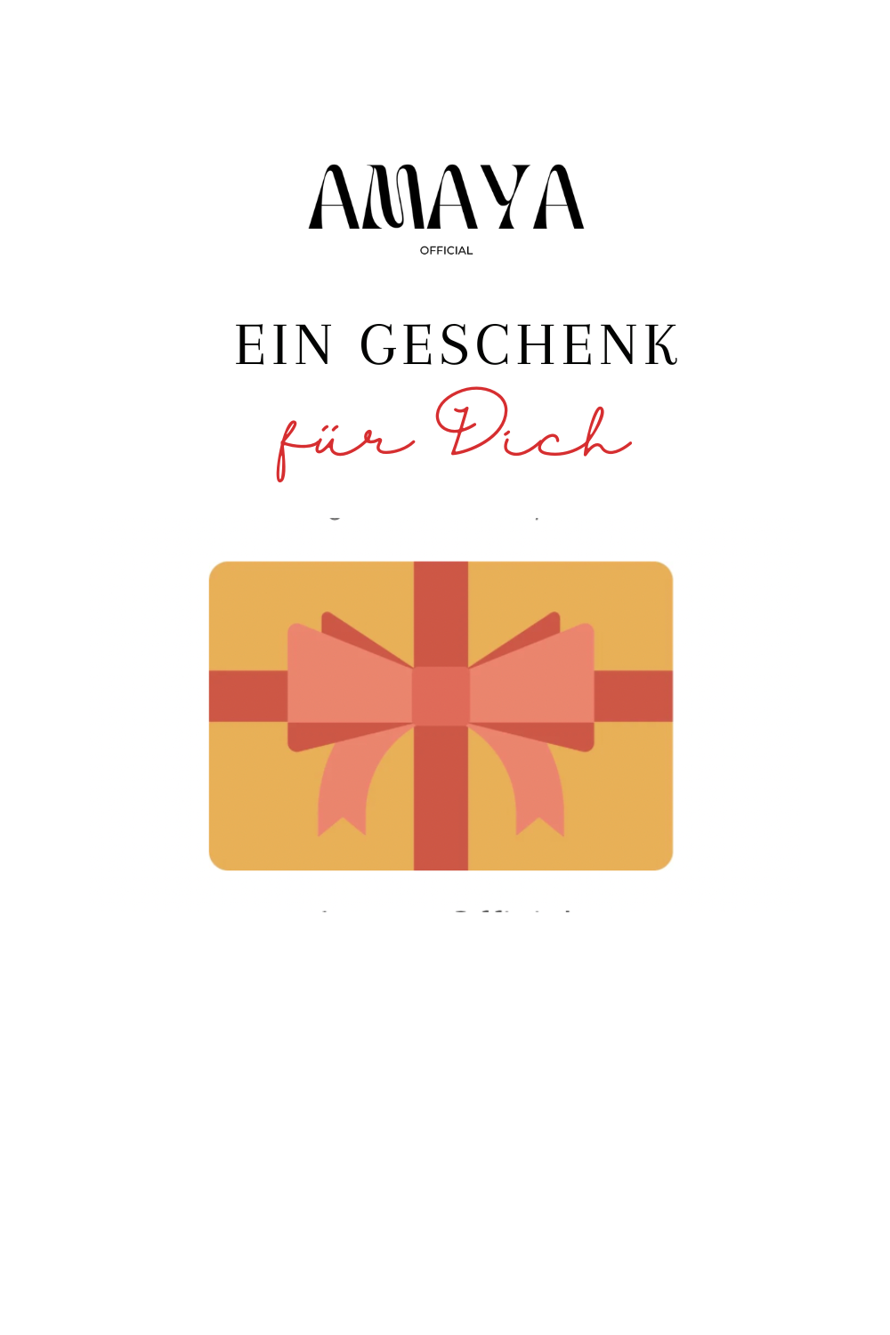 Geschenkgutschein - Perfektes Geschenk zu Weihnachten, Geburtstag & mehr