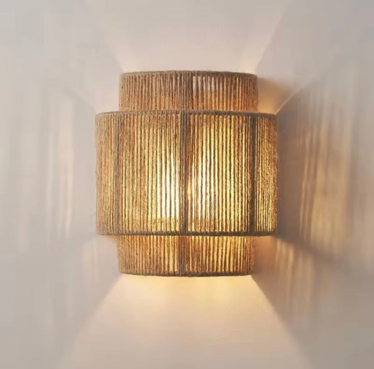 Hanfseil-Wandleuchte Zen