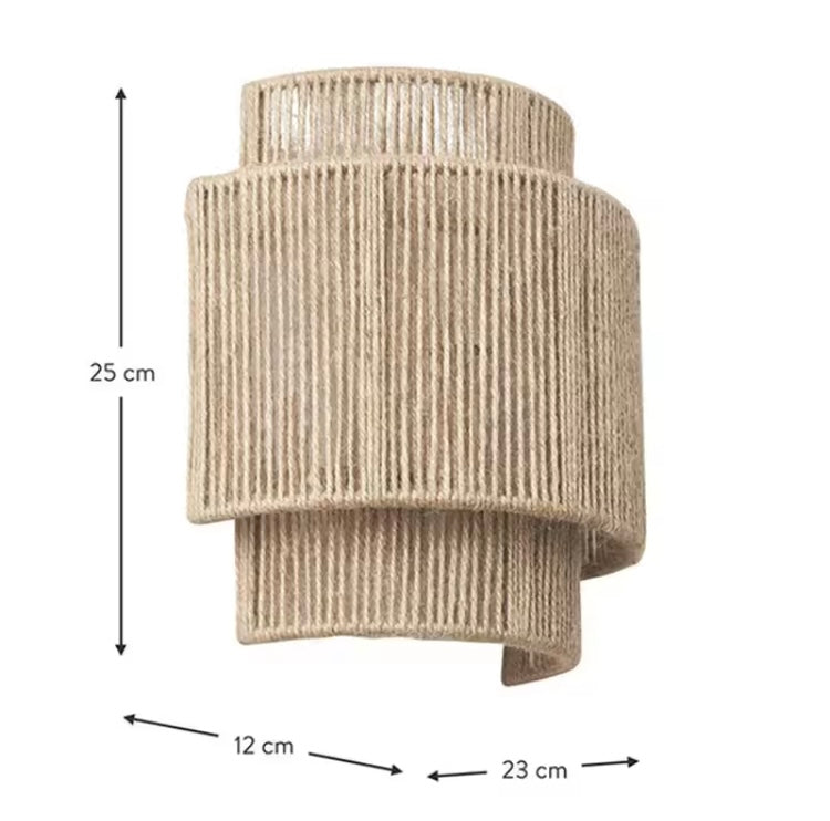 Hanfseil-Wandleuchte Zen