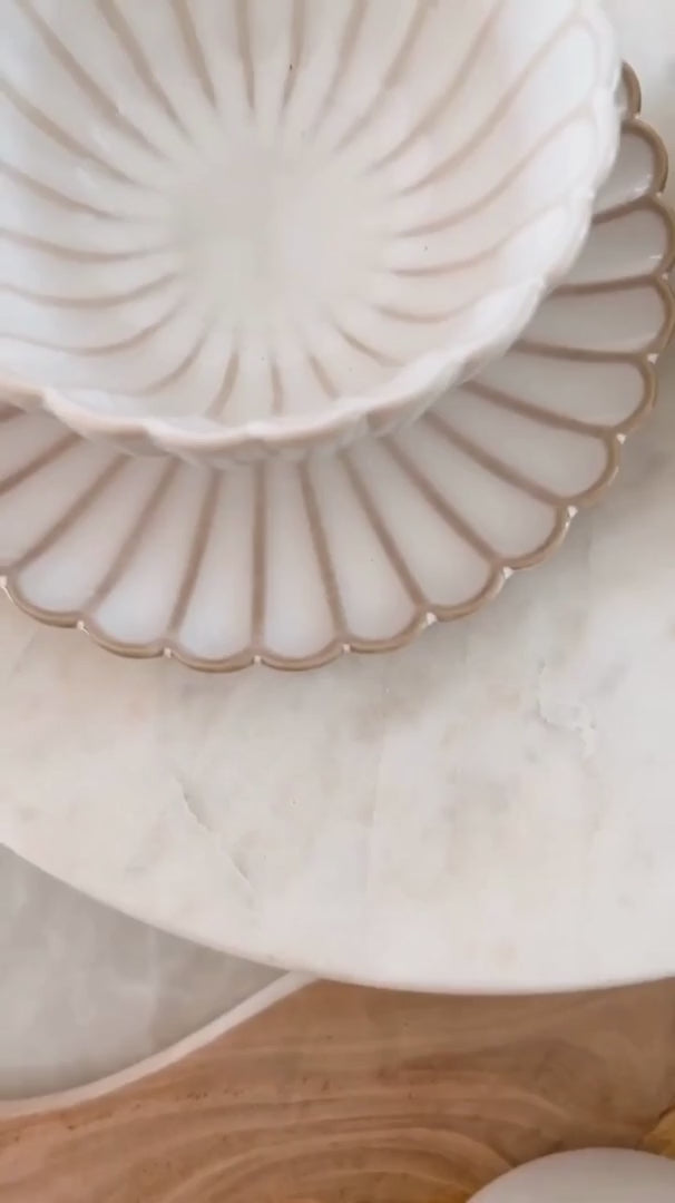 Japanische Keramik Tasse Sienna mit Untertasse